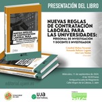 Presentación del libro: "Nuevas reglas de contratación laboral para las universidades"