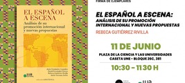 Feria del libro de Madrid. Firma de ejemplares "El español a escena: análisis de su promoción internacional y nuevas propuestas"