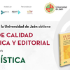 UJA Editorial obtiene un nuevo Sello de Calidad en Edición Académica, esta vez, para su Colección Lingüística